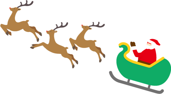 Transparent christmas Deer Reindeer Logo for santa for Christmas