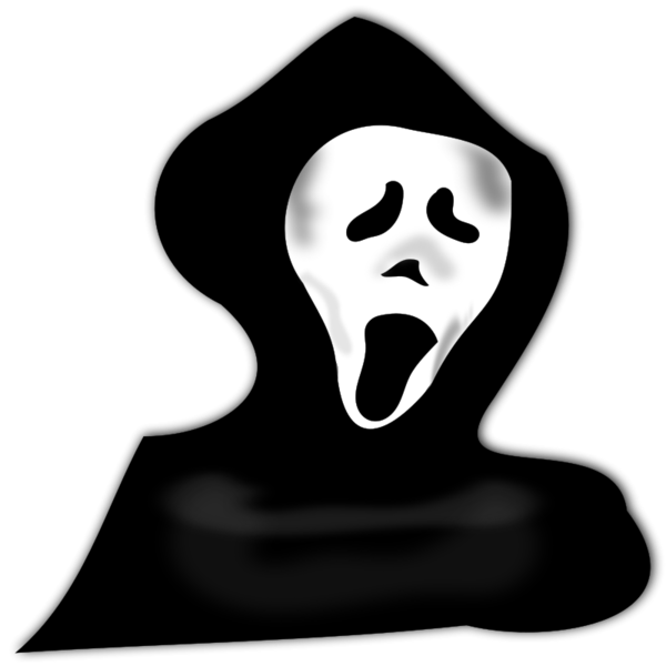 Transparent Ghost Halloween Costume Head Silhouette for Halloween