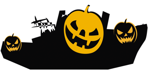 Transparent Pumpkin Halloween Monster Yellow Logo for Halloween