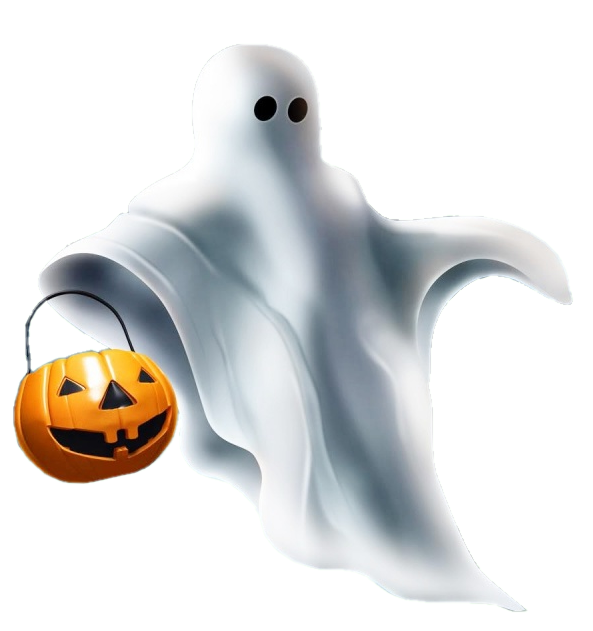 Transparent Halloween Ghost Negative  for Halloween
