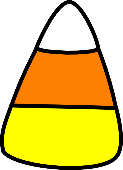 Transparent Candy Corn Candy Corn Yellow Line for Halloween
