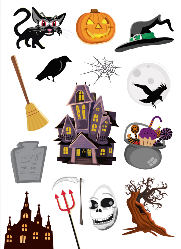 Transparent Horror Ghost Halloween for Halloween