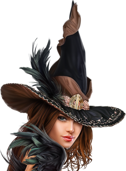 Transparent Wicked Witch Of The West Witch Witchcraft Headgear Hat for Halloween