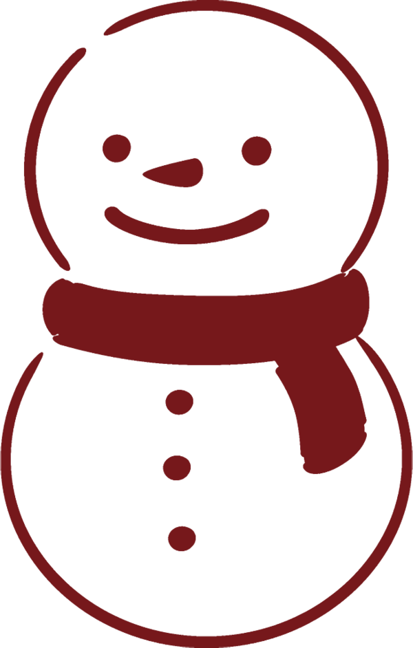 Transparent christmas Red Nose Smile for snowman for Christmas