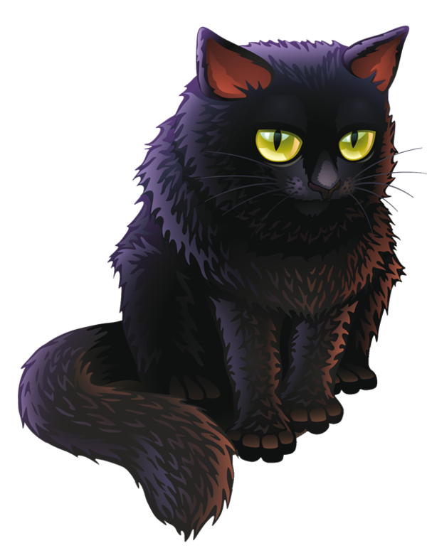 Transparent Black Cat Kitten Persian Cat Snout Paw for Halloween