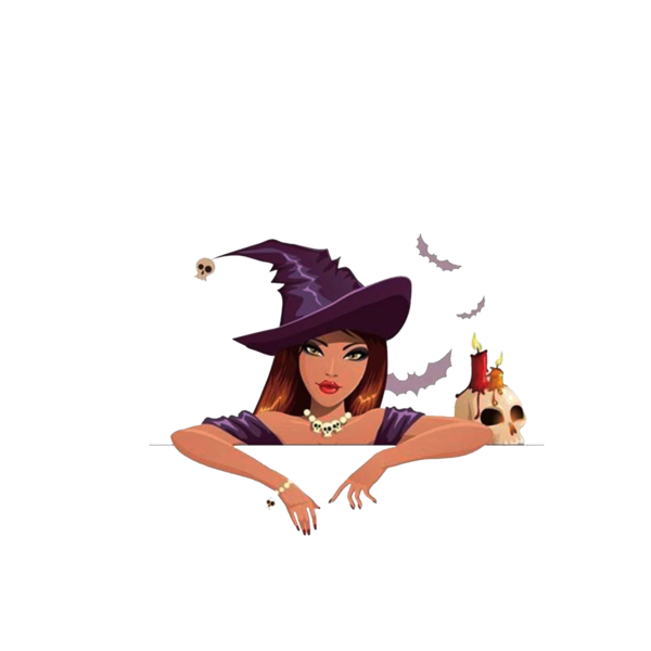 Transparent Halloween Witchcraft Halloween Costume Purple for Halloween