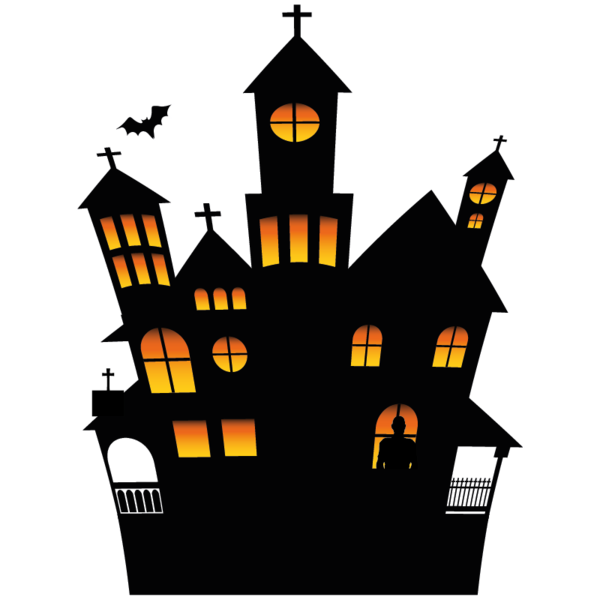 Transparent Halloween Party Haunted House for Halloween