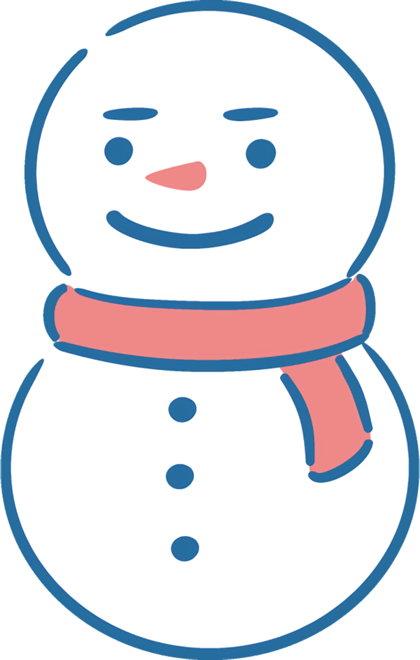 Transparent christmas Facial expression Smile Nose for snowman for Christmas
