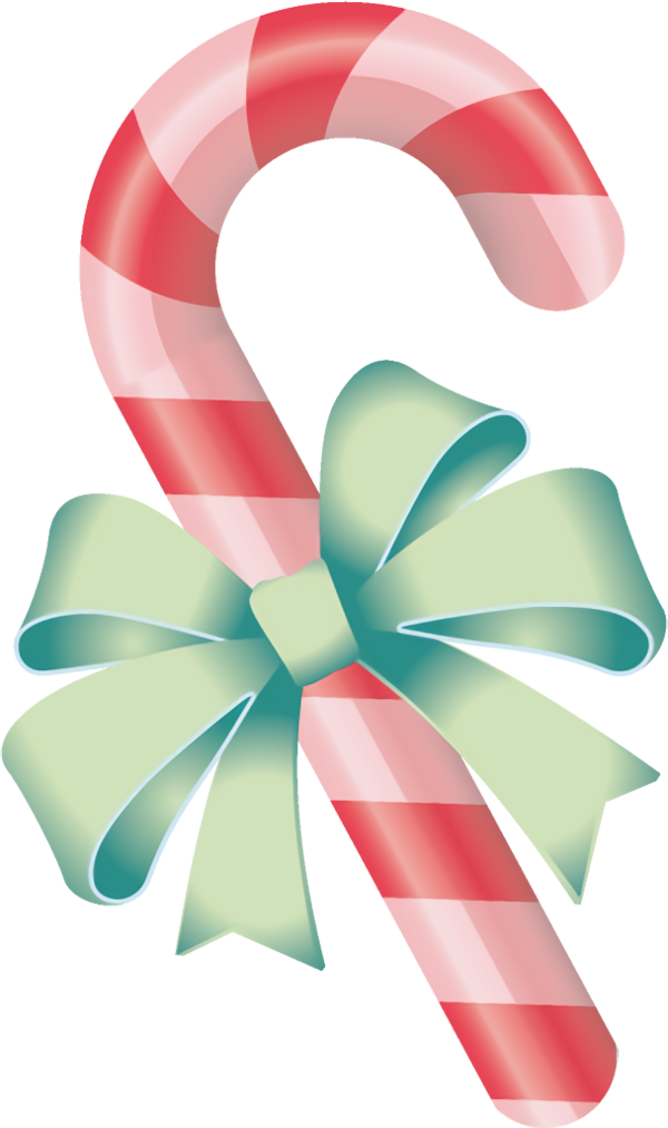 Transparent christmas Ribbon Candy cane Pink for candy cane for Christmas