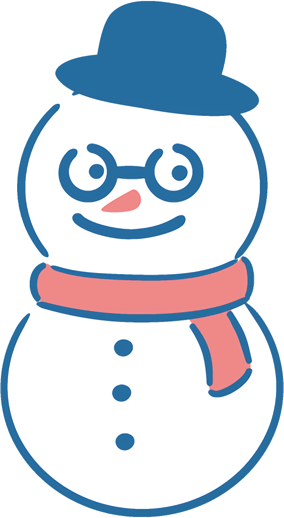 Transparent christmas Line art Line Smile for snowman for Christmas