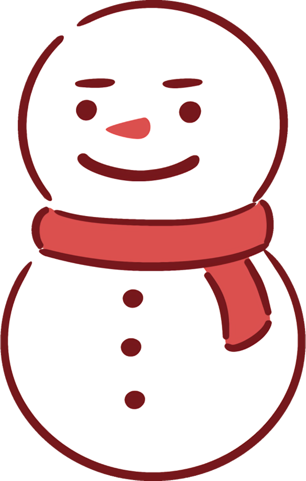 Transparent christmas Red Facial expression Smile for snowman for Christmas