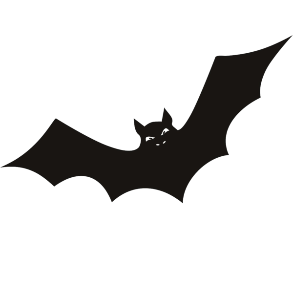 Transparent Youtube Black Bat Halloween Bat Silhouette for Halloween