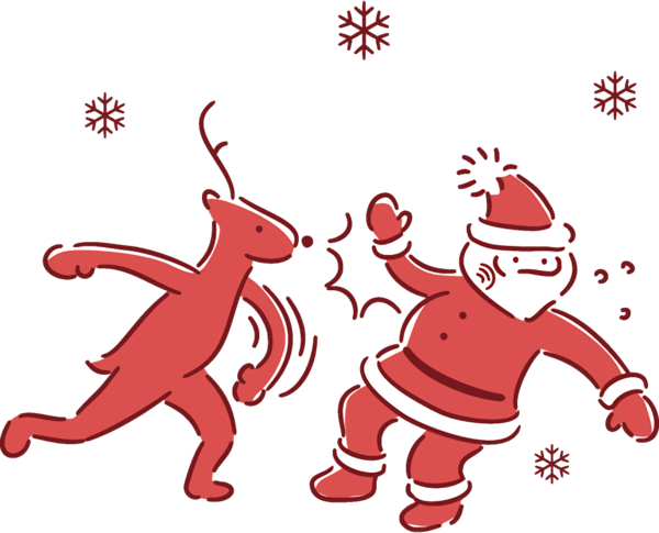 Transparent christmas Cartoon Christmas for santa for Christmas