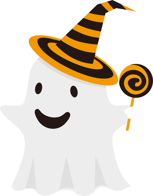 Transparent Ghost Halloween Ghostface Cartoon Costume Hat for Halloween