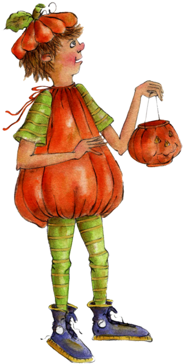 Transparent Pumpkin Halloween Animation Orange Fruit for Halloween