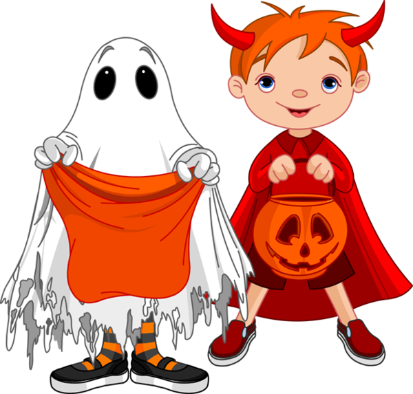 Transparent Little Red Riding Hood Ghost Halloween Food Cartoon for Halloween