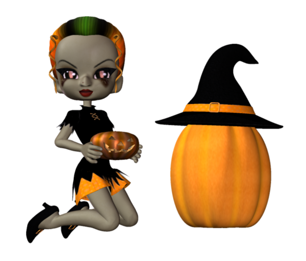 Transparent Pumpkin Halloween Character Trickortreat Witch Hat for Halloween