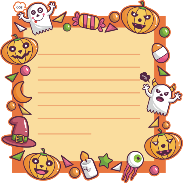 Transparent Pumpkin Jackolantern Halloween Area Text for Halloween