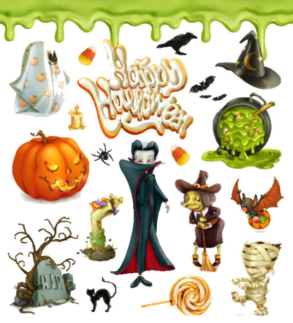 Transparent Candy Corn Halloween 3d Computer Graphics Food for Halloween
