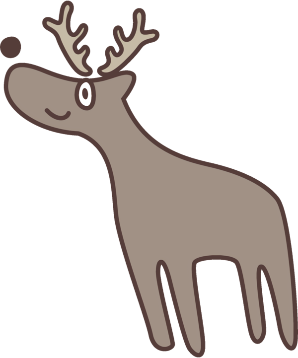 Transparent christmas Reindeer Deer Moose for reindeer for Christmas