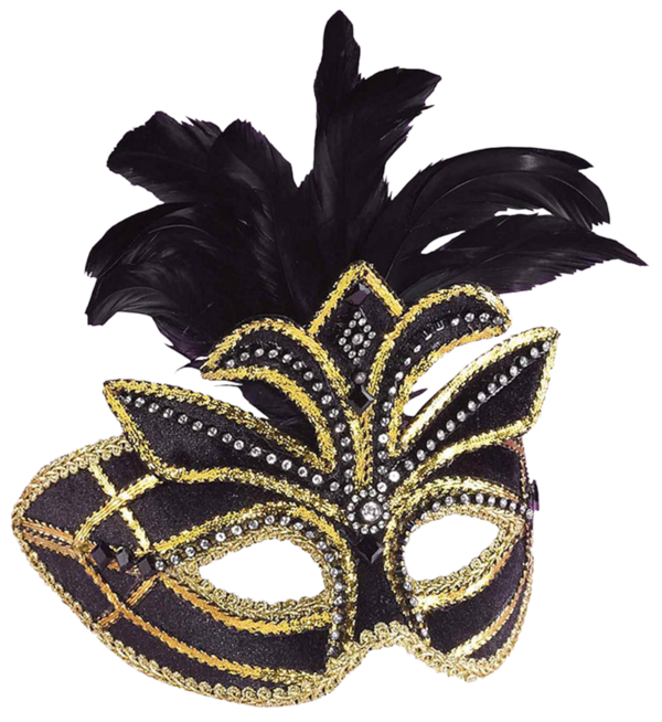 Transparent Masquerade Ball Mask Mardi Gras Masque for Halloween