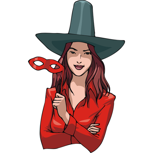 Transparent Witchcraft Halloween Cartoon Clothing Hat for Halloween