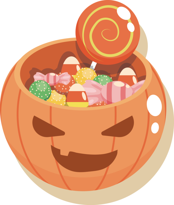Transparent Halloween Pumpkin Candy Cuisine Confectionery for Halloween