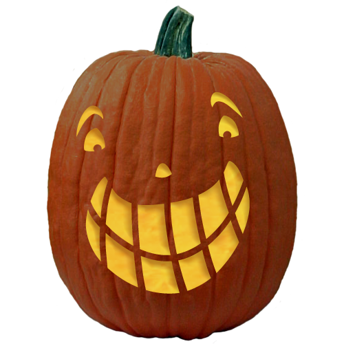 Transparent Jackolantern Carving Pumpkin Calabaza for Halloween