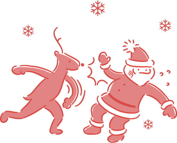 Transparent christmas Cartoon for santa for Christmas