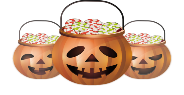 Transparent Lollipop Candy Jackolantern Food Calabaza for Halloween