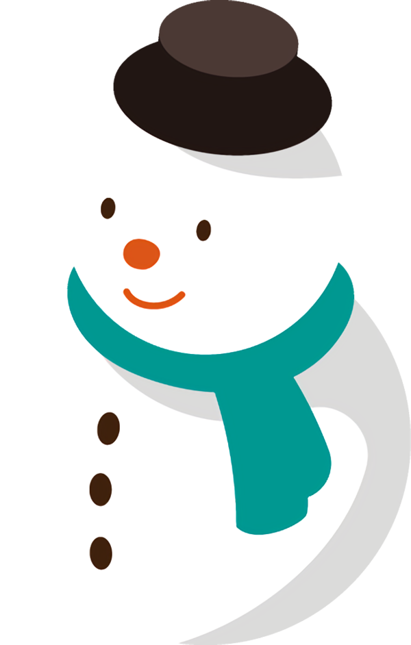 Transparent christmas Snowman Nose Cartoon for snowman for Christmas