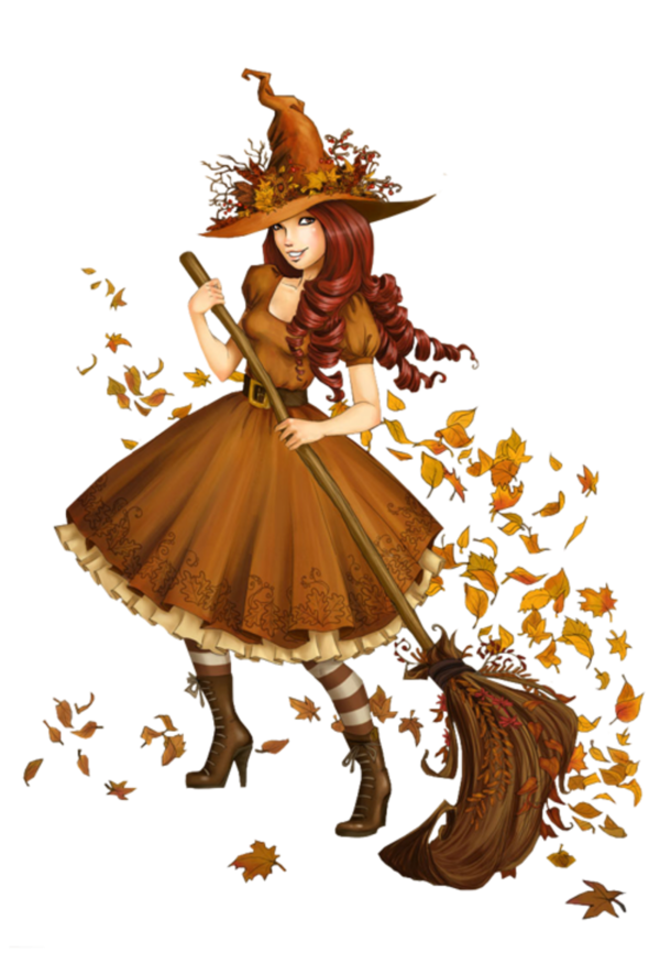 Transparent Halloween Witch Happiness  for Halloween