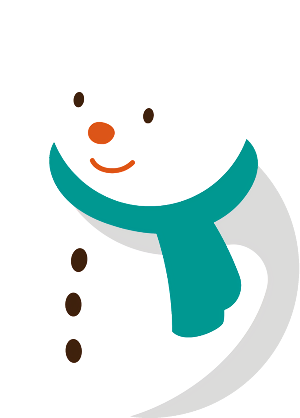 Transparent christmas Nose Cartoon Smile for snowman for Christmas