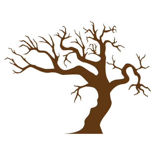 Transparent Halloween Costume Silhouette Tree Branch for Halloween