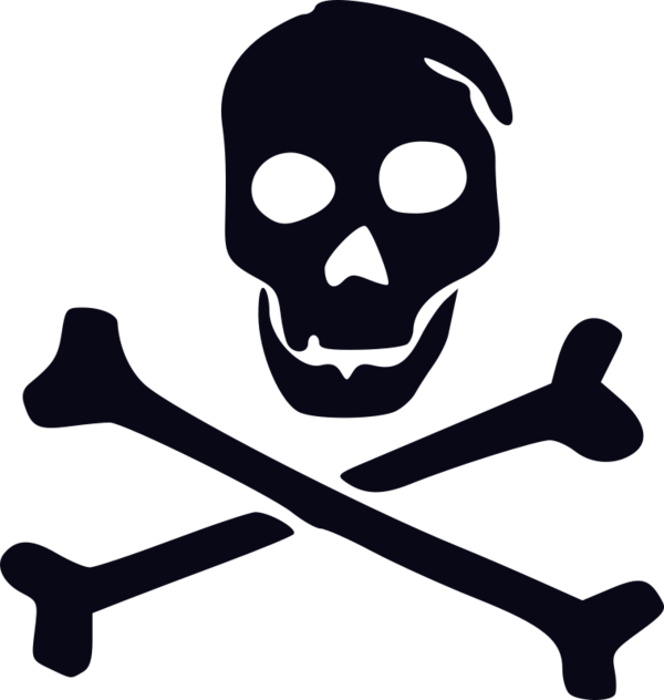 Transparent Skull And Bones Skull Bone Line for Halloween