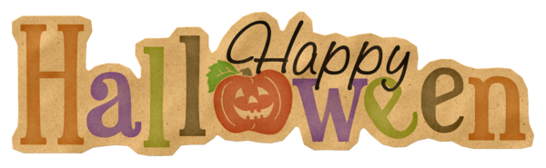 Transparent Post Cards Halloween Text for Halloween