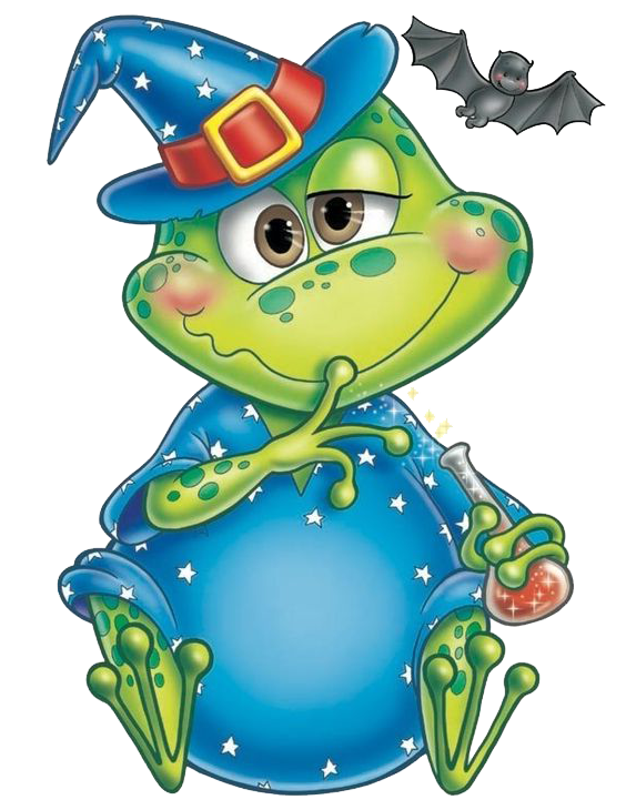 Transparent Frog Halloween Cartoon Green for Halloween