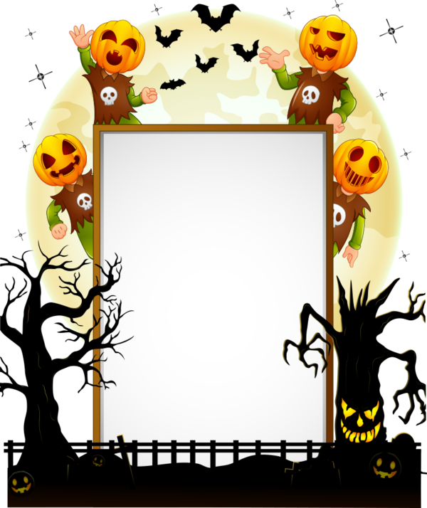 Transparent Halloween Jackolantern Halloween Costume Picture Frame Decor for Halloween
