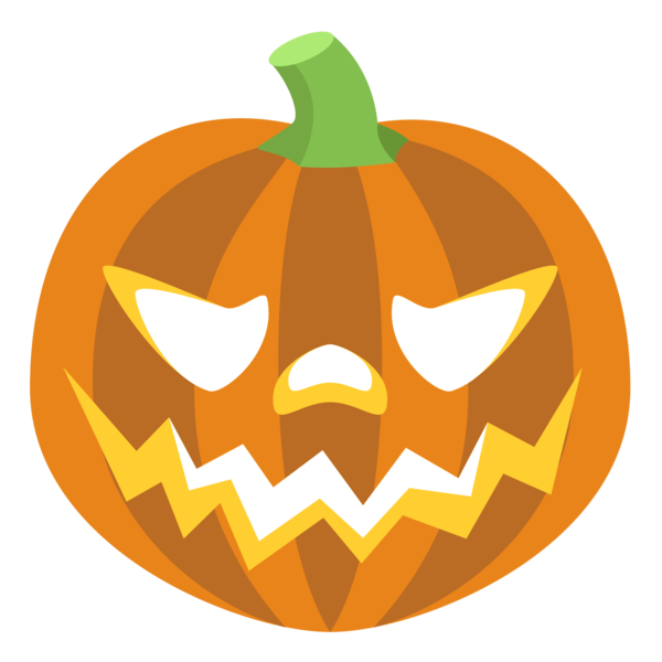 Transparent Emoji Pumpkin Sticker Calabaza for Halloween