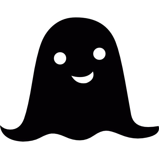 Transparent Ghost Halloween Costume Silhouette Smiley for Halloween