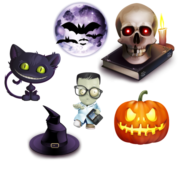 Transparent Halloween Desktop Environment Blog for Halloween