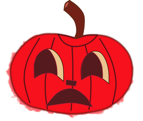 Transparent Pumpkin Pie Pumpkin Carving Red Fruit for Halloween
