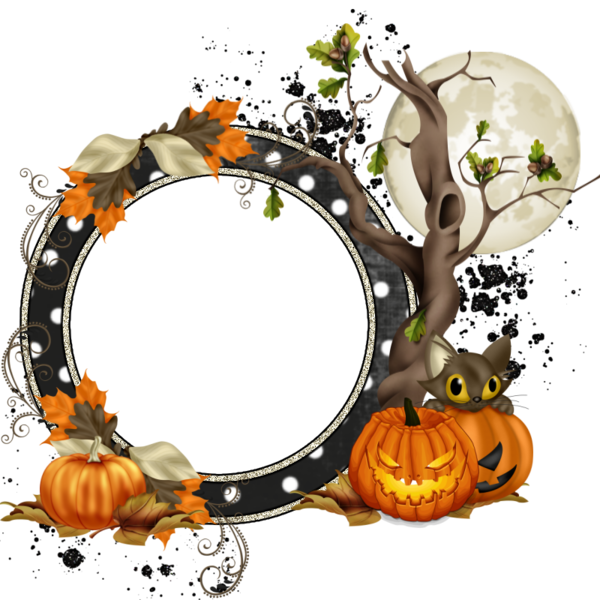 Transparent Halloween Halloweentown 31 October Picture Frame Gourd for Halloween