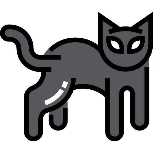 Transparent Whiskers Kitten Cat Black for Halloween