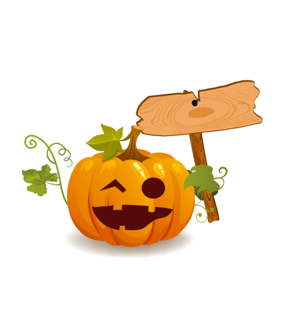 Transparent Halloween Pumpkin Jackolantern Food Calabaza for Halloween