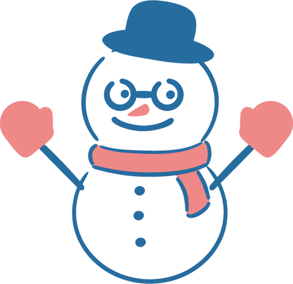 Transparent christmas Snowman for snowman for Christmas