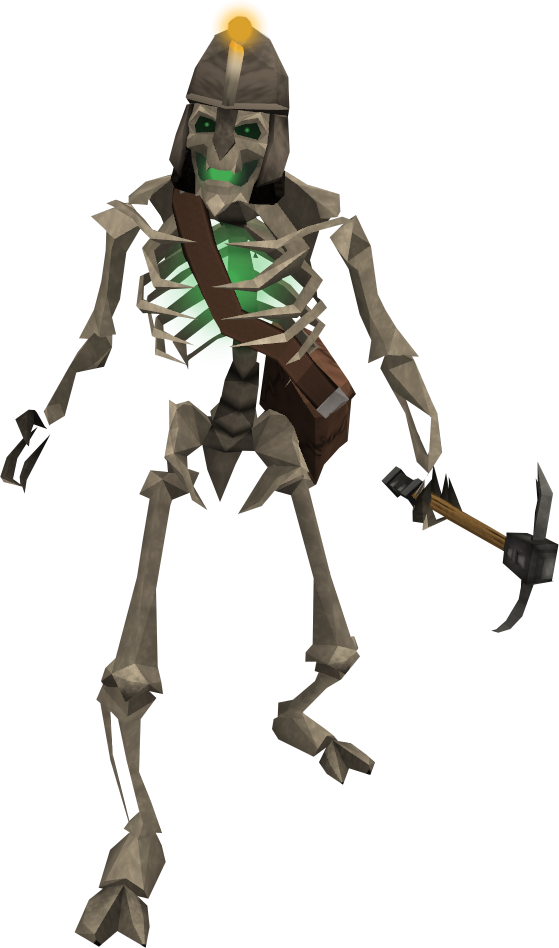Transparent Skeleton Runescape Undead Robot for Halloween