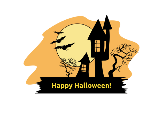 Transparent Halloween
 Halloween Card
 Lyric Poetry
 Yellow Text for Halloween