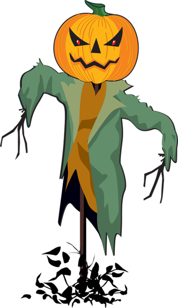 Transparent Scarecrow Halloween Pumpkin Plant for Halloween
