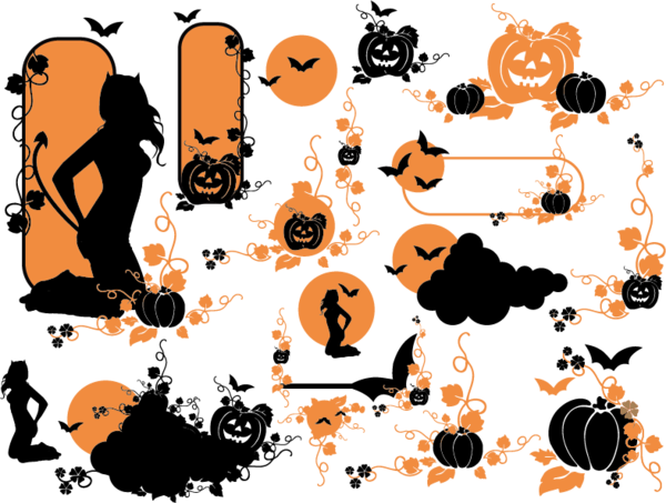 Transparent Halloween Pumpkin Ghost Communication for Halloween